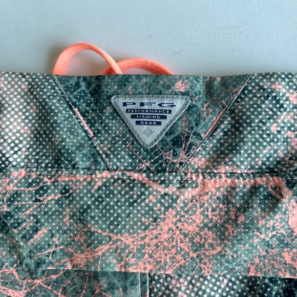 New Columbia Green Pink Polyester Shorts size M - Picture 5 of 9